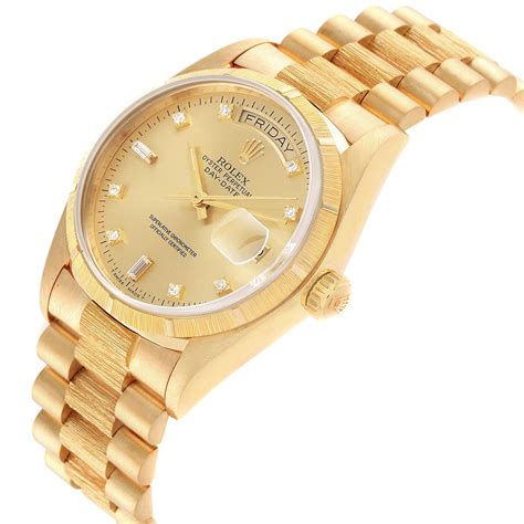 mens rolex president day date yellow gold|pre owned rolex president 40mm.